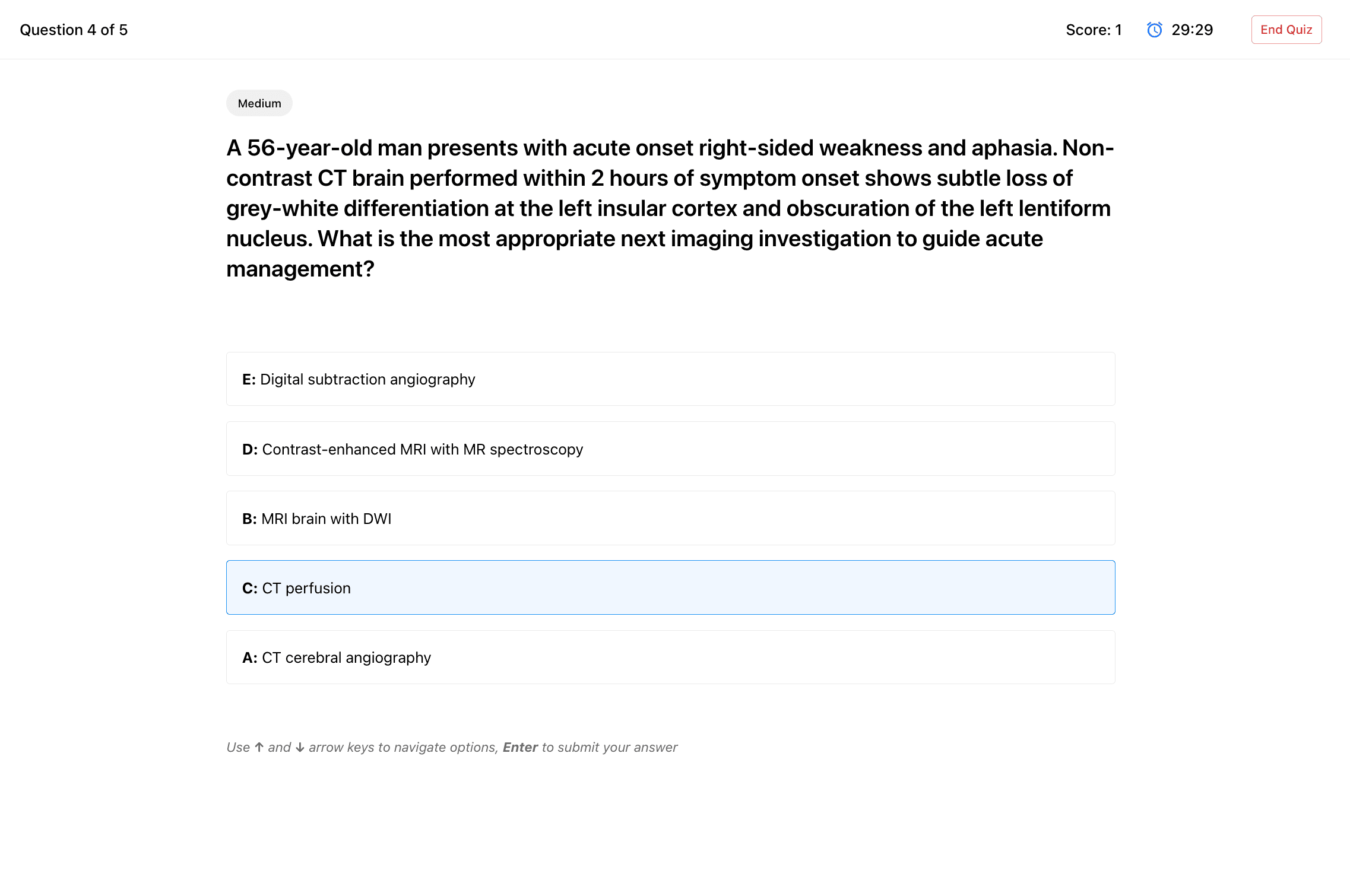 Quiz Interface Preview